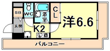 フェンテ武庫之荘の間取り画像