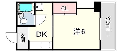 MSTYLE武庫之荘1の間取り画像