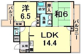 オークヒルズ武庫之荘の間取り画像