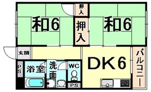 第一ハイツ武庫庄の間取り画像
