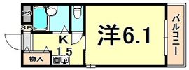 クレアール立花の間取り画像