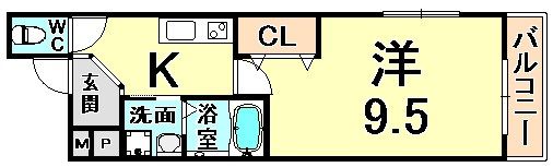 フジパレス武庫之荘1番館の間取り画像