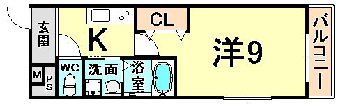 フジパレス武庫之荘I番館の間取り画像