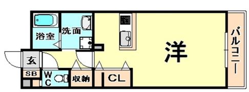 DAIKENN武庫之荘2 ヴェストの間取り画像