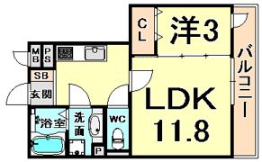 シャルム武庫元町の間取り画像