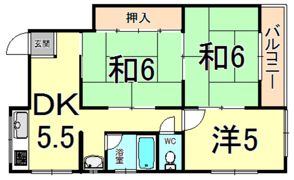 濱マンションエルの間取り画像