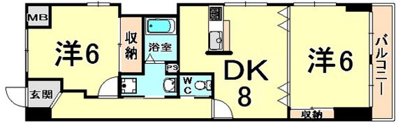 福々邸参番館の間取り画像