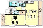 ラディウス武庫之荘の間取り画像