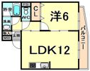 ミスターK北武庫之荘の間取り画像