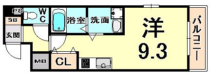 パルクソレイユ立花の間取り画像