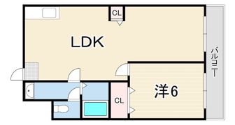 ファーストプレイス園田の間取り画像