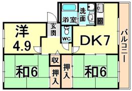 フルーツヴィラマルイの間取り画像