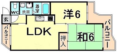 ハイツ・ラセーヌの間取り画像
