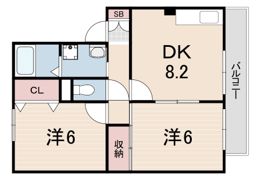アムールたかはしの間取り画像