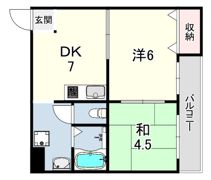 ペディハイツ塚口の間取り画像