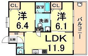 プラマーV番館の間取り画像