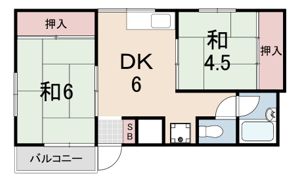 エメラルド久々知パートIの間取り画像