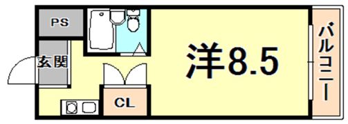 トレンディ立花の間取り画像