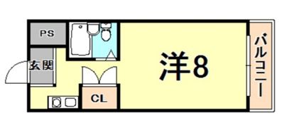 トレンディ立花の間取り画像