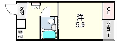 ハイツ平和の間取り画像