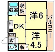 アースハイツ1・2の間取り画像