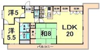 オルティア塚口の間取り画像