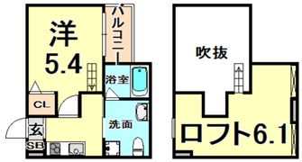 アルナージ瓦宮（アルナージカワラノミヤ）の間取り画像