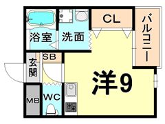 るぽ栗山の間取り画像