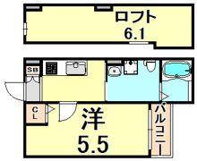 ビソラ西立花の間取り画像