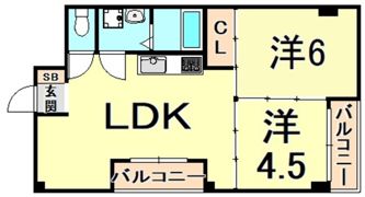 ピュアティ武庫之荘IIIの間取り画像