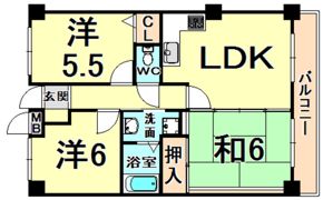 ファミールメゾンの間取り画像