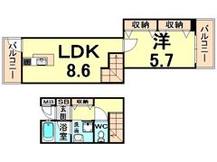 スペース塚口の間取り画像