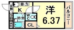 ハッピー塚口の間取り画像