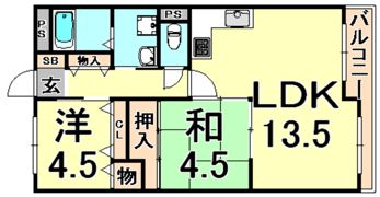 コスモ塚口の間取り画像