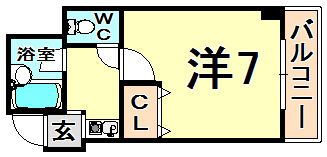 サンブライト南塚口の間取り画像
