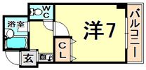 サンブライト南塚口の間取り画像