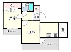 ハッピーコート塚口駅前の間取り画像