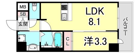 プレサンスブルーム新神戸の間取り画像
