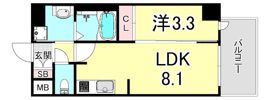 プレサンスブルーム新神戸の間取り画像