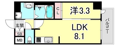 プレサンスブルーム新神戸の間取り画像
