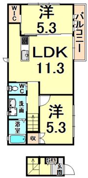 サージェント チェリーの間取り画像
