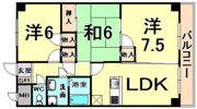 シャルマンコーポ荒牧の間取り画像