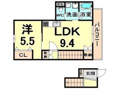 ヘーベルメゾン茶園Iの間取り画像
