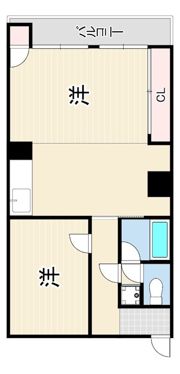 西原マンションの間取り画像
