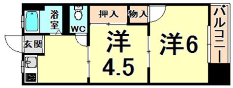 西伊丹マンションの間取り画像