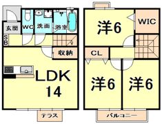 春日丘メディエートプラザ B棟の間取り画像