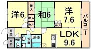甚樹園マンション弍番館の間取り画像