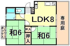 サンライフ大鹿の間取り画像