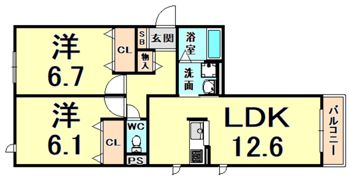 シャーメゾン グリナージュの間取り画像