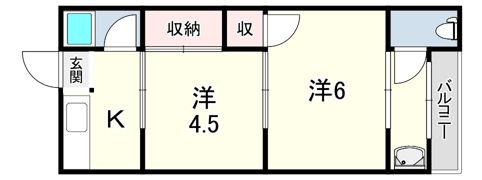 北伊丹ハウスの間取り画像